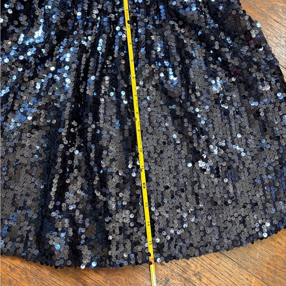Q Mack Black Sequin Mini Skirt Size M - Picture 6 of 6